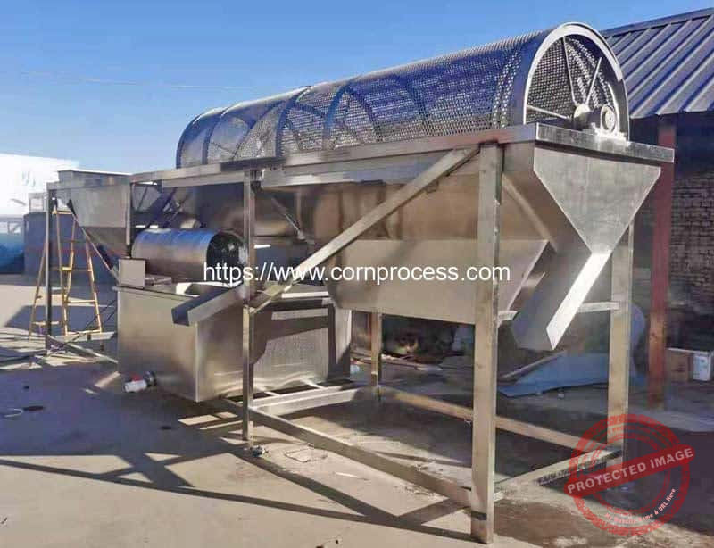 Rotary-Drum-Type-Corn-Kernel-Washing-Cleaning-Machine-for-Corn-Kernel-Line